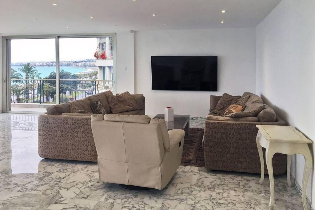 Promenade Des Anglais Amazing Sea View 140M2 3Br Ницца Экстерьер фото